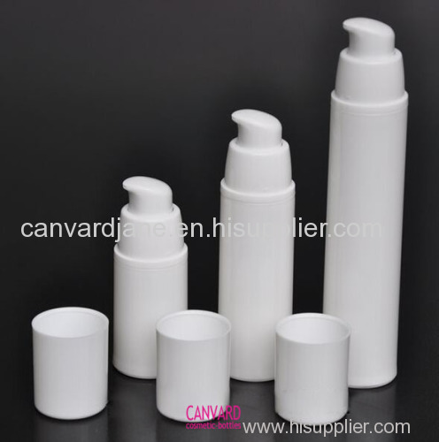 White airless pump bottle-airless plastic bottle