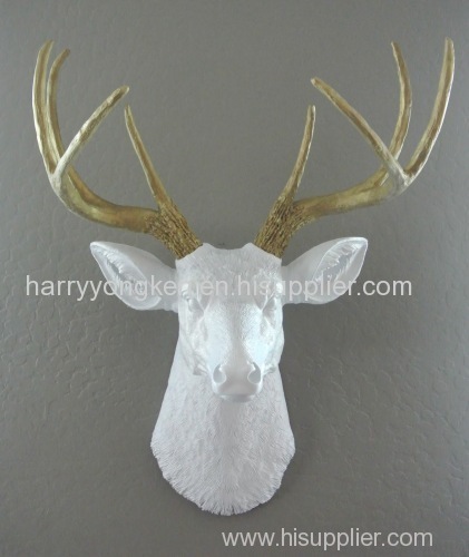 Handmade polyresin deer head