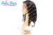 Professional Golden / Blonde Deep Wave Human Hair Full Lace Wigs