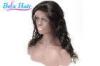 Professional Remy Human Hair Lace Front Wigs With Transparent / Brown Cap