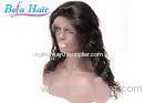 Professional Remy Human Hair Lace Front Wigs With Transparent / Brown Cap