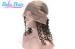 Deep Curl Natural Black / Blonde Human Hair Lace Front Wigs With Small Cap