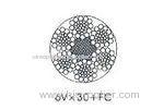 Triangular Round compacted strand wire rope heavy loads 6V x 30