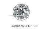 Galvanized Triangular Strand Steel 6x37 wire rope for Mining