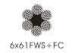 Linear Contact Parallel Laid Steel Wire Rope 6 x 61 FWS for Mining