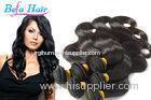 Deep Curly 24 Inch / 28 Inch Mongolian Hair Extensions Natural Black For Ladies