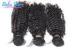 100% Unprocessed Kinky Curl Peruvian Human Hair Extensions with No Tangle