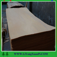 artificial wood red OAK door veneer ayous raw material for fancy plywood