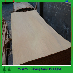 artificial wood red OAK door veneer ayous raw material for fancy plywood