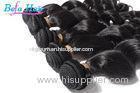 100% Virgin Natural Black Loose Wave Hair Weave With Full Cuticles Intact