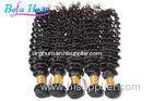 100% Real Cherry Red / Blonde Deep Wave Hair Extensions For Black Women