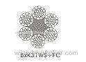Flattened Compacted Wire Rope 6 x K31WS , stainless steel safety wire