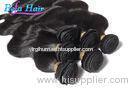 7A Grade Natural black Peruvian Human Hair Extensions Wefts For Ladies