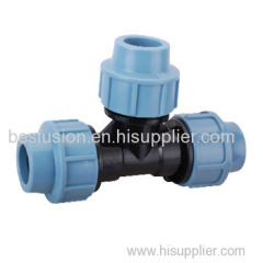 PP Compression Fittings Equal Tee