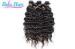 Chocolate / Purple / Brown Black Women Human Hair Extensions French Curl Hair Wefts