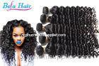 Wet And Wavy Deep Wave Peruvian Human Hair Extensions with Full Cuticles