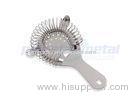 Home Stainless Steel Kitchen Tools , Two Prong Hawthorne Cocktail Strainer