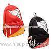 Fashionable Large Durable Backpacks For High School Students , Red / Black / Yellow