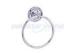 Zamak 4400 Series Bathroom Hardware Accessories Polished Chrome Towel Ring 6-1/4" Width