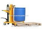 V - Shaped Hydraulic Drum Dumper 600mm Height , Manual Hand Drum Carrier