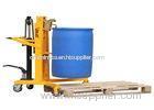 V - Shaped Hydraulic Drum Dumper 600mm Height , Manual Hand Drum Carrier