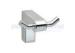Polished Chrome Zamak 9600 Series Stainless Steel Double Robe Hook 2-15/16" Width