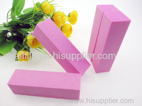 pink nail buffer blocks sponge nail file sanding block