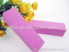 pink nail buffer blocks sponge nail file sanding block