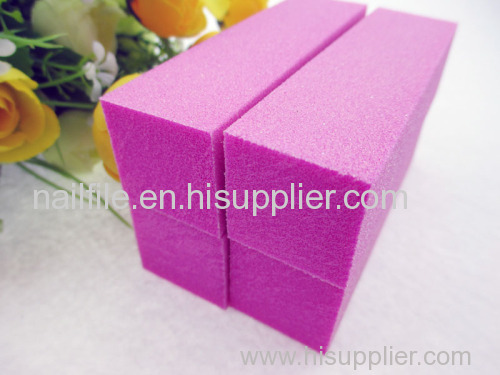 pink nail buffer blocks sponge nail file sanding block