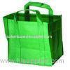 Custom Printed Carrier Bags Cotton Shopping Totes in Green , Purple , White