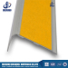 Safety yellow carborundum stair nosings