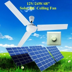 New Model Low Voltage DC12V Solar Ceiling Fan