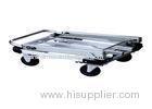 150kg Aluminum Hand Truck Trolley For Library With 2 Swivel And Fixed Castors