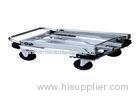 150kg Aluminum Hand Truck Trolley For Library With 2 Swivel And Fixed Castors