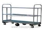 U - shape Six Wheel Hand Truck Platform Trolley 900kg , 3 Tier Trolley Cart