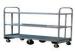 U - shape Six Wheel Hand Truck Platform Trolley 900kg , 3 Tier Trolley Cart