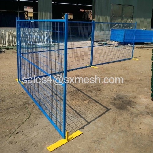 Securing construction site with temporary fence / Temporary Fence Rental Services in Canada