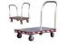 Aluminum Anti - skidding Board Hand Truck cart with Two Swivels / Rigid Casters