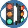 100mm led traffic light pc housing