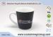 Ceramic Porcelain Heat Sensitive Magic Mug That Change Color , V shape