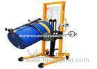 Yellow Hydraulic Drum Transport Equipment Vertical - Lift With Scale