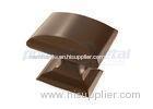 1 1/4 Inch Caramel Bronze Zinc Alloy Modern Square Cabinet Knobs For Home