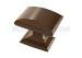 1 1/4 Inch Caramel Bronze Zinc Alloy Modern Square Cabinet Knobs For Home