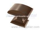 1 1/4 Inch Caramel Bronze Zinc Alloy Modern Square Cabinet Knobs For Home