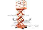 Mini Mobile Aerial Work Platform 300KG / Self Propelled Scissor Lift Platform