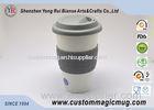 Starbucks Shape Pottery Porcelain Double Wall Ceramic Mug / Cup Custom
