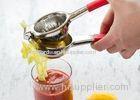 Professional 304 Stainless Steel Lemon Squeezer with Silicone Handle Lemon Juice Press