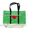Customized Green Non Woven Grocery Bags with Silk Screen Printed Logo