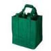 Durable Green Non Woven Shopping Bags Wine Bottle Totes Customized