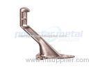 Decorative Door Hardware Satin Chrome Heavy Duty Handrail Brackets 74mm